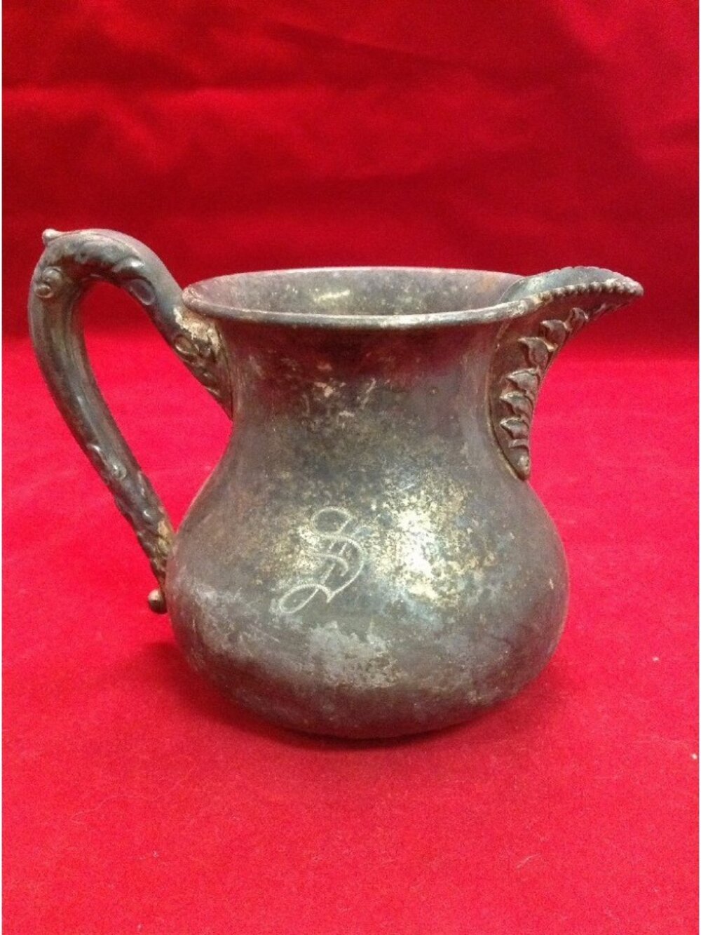 Exquisite Antique P.S. Co. Sterling Silver Plated Creamer Y2 AM